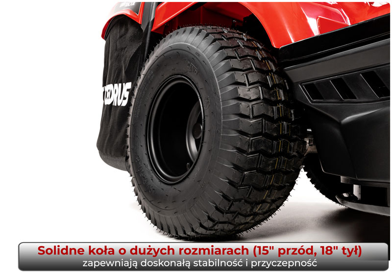 Koła Rozmiar kół (15” przód, 18” tył)